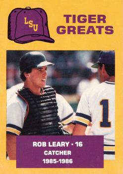 1988 McDag LSU Tigers Greats #8 Rob Leary Front
