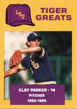 1988 McDag LSU Tigers Greats #11 Clay Parker Front