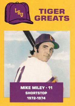 1988 McDag LSU Tigers Greats #13 Mike Miley Front