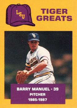 1988 McDag LSU Tigers Greats #16 Barry Manuel Front