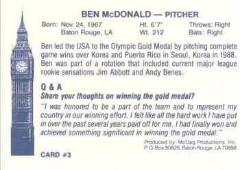 1990 McDag LSU Tigers Ben McDonald #3 Ben McDonald Back