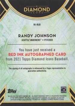 2021 Topps Diamond Icons - Red Ink Autographs #RI-RJO Randy Johnson Back