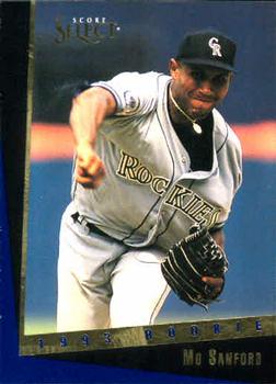 1993 Select Rookie & Traded #33T Mo Sanford Front