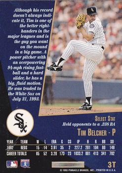 1993 Select Rookie & Traded #3T Tim Belcher Back