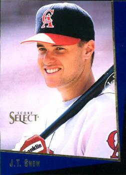 1993 Select Rookie & Traded #44T J.T. Snow Front