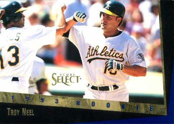 1993 Select Rookie & Traded #68T Troy Neel Front