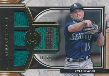 2021 Topps Museum Collection - Single-Player Primary Pieces Quad Relics Gold #SPQR-KS Kyle Seager Front