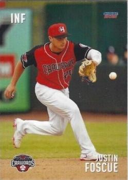 2021 Choice Hickory Crawdads #11 Justin Foscue Front