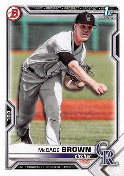 2021 Bowman Draft #BD-59 McCade Brown Front