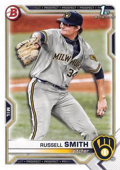 2021 Bowman Draft #BD-113 Russell Smith Front
