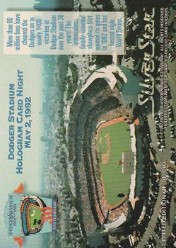 1992 SilverStar Holograms #NNO Dodger Stadium Back