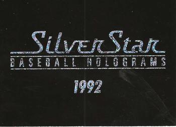 1992 SilverStar Holograms #NNO Catch the Added Dimension Back