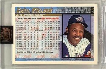 2021 Topps Archives Signature Series Retired Player Edition - Cecil Fielder #374 Cecil Fielder Back