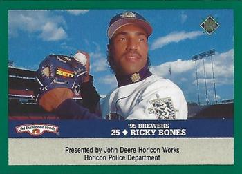 1995 Milwaukee Brewers Police - John Deere Horicon Works, Horicon Police Department #NNO Ricky Bones Front