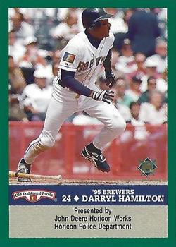 1995 Milwaukee Brewers Police - John Deere Horicon Works, Horicon Police Department #NNO Darryl Hamilton Front