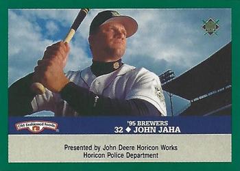 1995 Milwaukee Brewers Police - John Deere Horicon Works, Horicon Police Department #NNO John Jaha Front