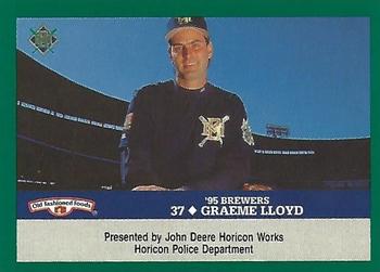 1995 Milwaukee Brewers Police - John Deere Horicon Works, Horicon Police Department #NNO Graeme Lloyd Front