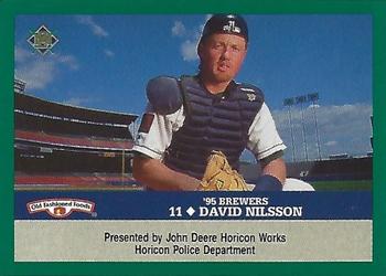 1995 Milwaukee Brewers Police - John Deere Horicon Works, Horicon Police Department #NNO Dave Nilsson Front