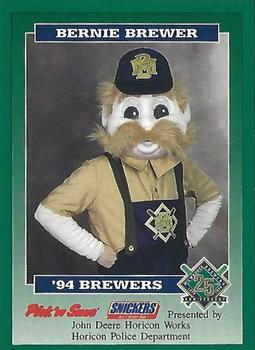 1994 Milwaukee Brewers Police - John Deere Horicon Works, Horicon Police Department #NNO Bernie Brewer Front