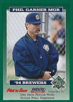 1994 Milwaukee Brewers Police - John Deere Horicon Works, Horicon Police Department #NNO Phil Garner Front