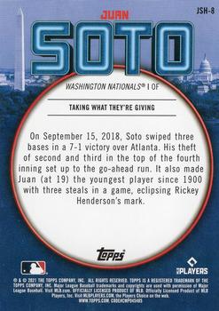 2021 Topps - Juan Soto Highlights #JSH-8 Juan Soto Back