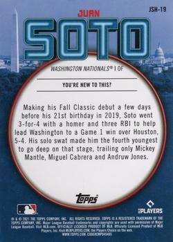 2021 Topps - Juan Soto Highlights #JSH-19 Juan Soto Back