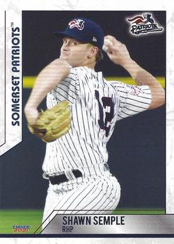 2021 Choice Somerset Patriots #24 Shawn Semple Front