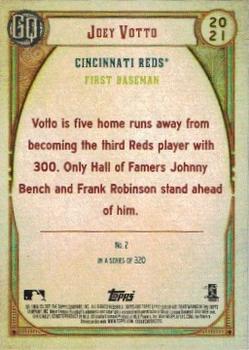 2021 Topps Gypsy Queen - Missing Nameplate #2 Joey Votto Back