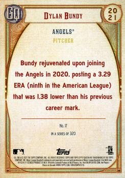 2021 Topps Gypsy Queen - Missing Nameplate #17 Dylan Bundy Back