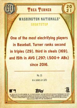 2021 Topps Gypsy Queen - Missing Nameplate #23 Trea Turner Back