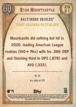 2021 Topps Gypsy Queen - Missing Nameplate #39 Ryan Mountcastle Back