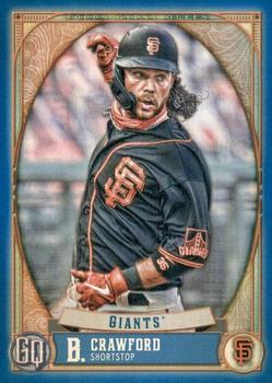 2021 Topps Gypsy Queen - Blue #38 Brandon Crawford Front