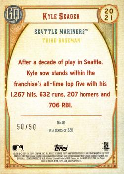2021 Topps Gypsy Queen - Black & White #81 Kyle Seager Back