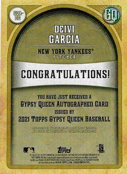 2021 Topps Gypsy Queen - Autographs #GQA-DG Deivi Garcia Back