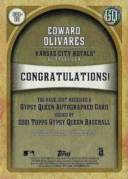2021 Topps Gypsy Queen - Autographs #GQA-EO Edward Olivares Back