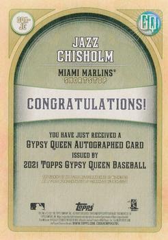 2021 Topps Gypsy Queen - Autographs #GQA-JC Jazz Chisholm Back