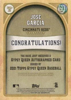 2021 Topps Gypsy Queen - Autographs #GQA-JG Jose Garcia Back