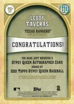 2021 Topps Gypsy Queen - Autographs #GQA-LT Leody Taveras Back