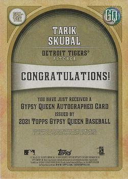 2021 Topps Gypsy Queen - Autographs #GQA-TSK Tarik Skubal Back