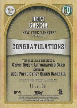 2021 Topps Gypsy Queen - Autographs Indigo #GQA-DG Deivi Garcia Back