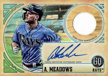 2021 Topps Gypsy Queen - Autograph Garments #AG-AM Austin Meadows Front