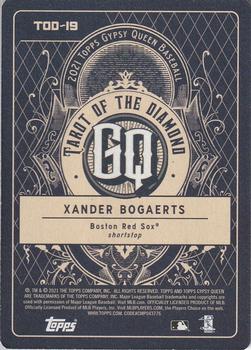 2021 Topps Gypsy Queen - Tarot of the Diamond Indigo #TOD-19 Xander Bogaerts Back