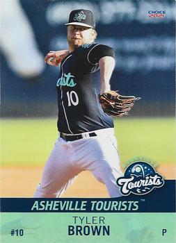 2021 Choice Asheville Tourists #02 Tyler Brown Front
