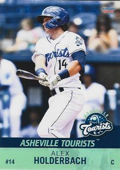 2021 Choice Asheville Tourists #23 Alex Holderbach Front