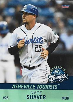 2021 Choice Asheville Tourists #30 Nate Shaver Front