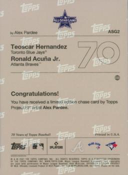 2021-22 Topps Project70 - All-Stars #ASG2 Teoscar Hernandez / Ronald Acuna Jr. Back