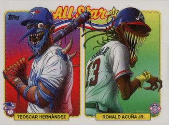 2021-22 Topps Project70 - All-Stars #ASG2 Teoscar Hernandez / Ronald Acuna Jr. Front
