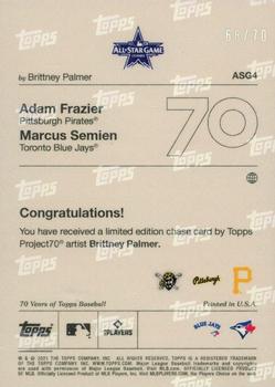 2021-22 Topps Project70 - All-Stars Rainbow Foil #ASG4 Adam Frazier / Marcus Semien Back