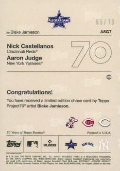 2021-22 Topps Project70 - All-Stars Rainbow Foil #ASG7 Nick Castellanos / Aaron Judge Back