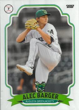 2021 Choice Augusta GreenJackets #02 Alec Barger Front
